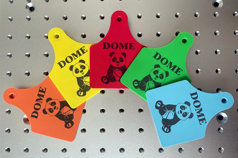 Black-Laser-Marking-on-TPU-Livestock-Ear-Tags-DOME-Laser-Marking-Additive-Masterbatch-for