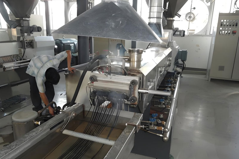 DOME-Materials-Factory-Production-Workshop-with-Twin-screw-Extruders-and-Twin-screw-Granulator-Manufacturing-for-Laser-Marking-Additive-Masterbatches