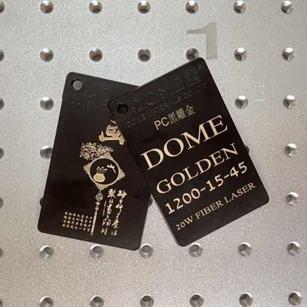 Laser Marking Additive Application for Golden Laser Marking On Black PC Molded Parts