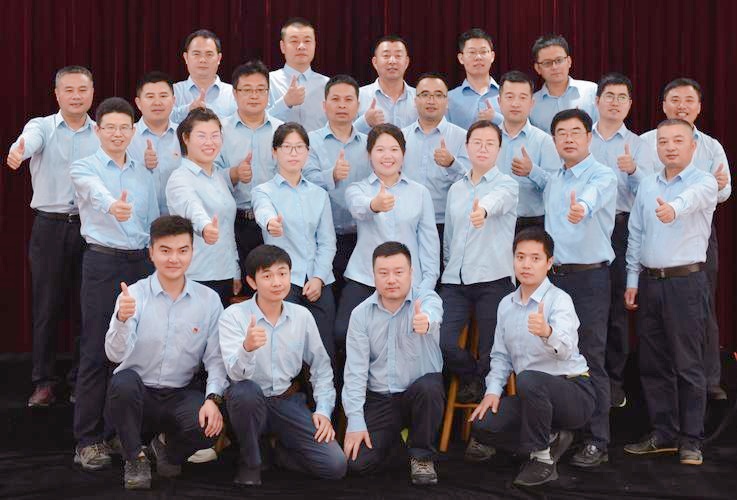 Group photo of company employees