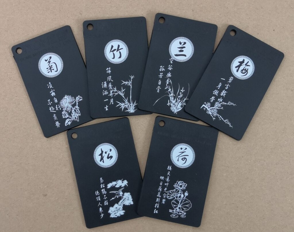 white laser marking on black moled plastic ABS PP PC PBT POM parts