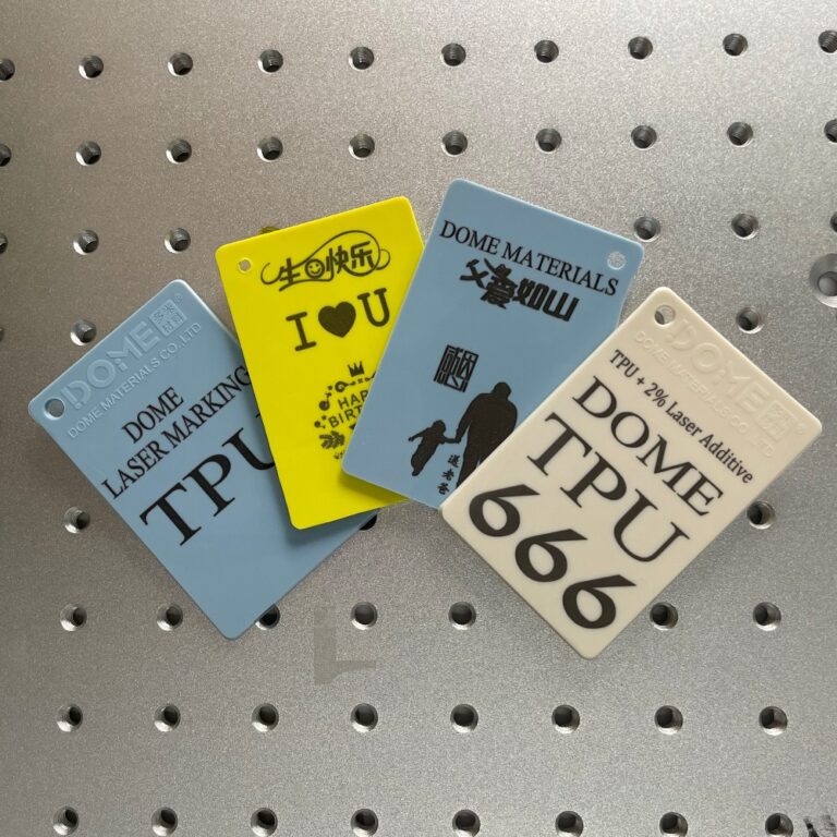 Laser Marking Masterbatch for Black laser marking on colored TPU molded Parts