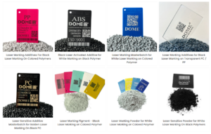 Laser marking masterbatch and laser marking powder for plastics