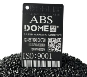 Laser-marked White on Black ABS Molded Parts-Laser Marking Additive Masterbatch for ABS White Marking
